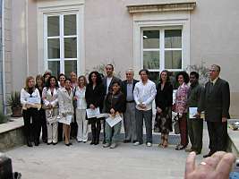 Foto di gruppo degli artisti