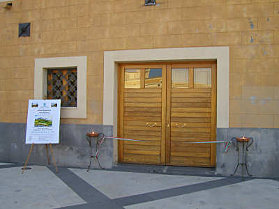 Ingresso della sala espositiva